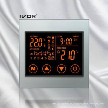 Termostato Programable de Calefacción por Termostato Interruptor Táctil Marco Acrílico (SK-HV100L8-L / MW)